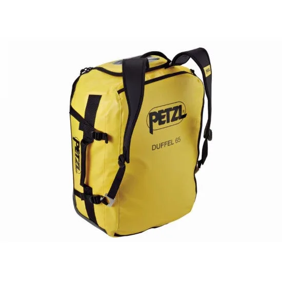 Petzl duffel bag 65 litros - amarillo/negro - s045aa00