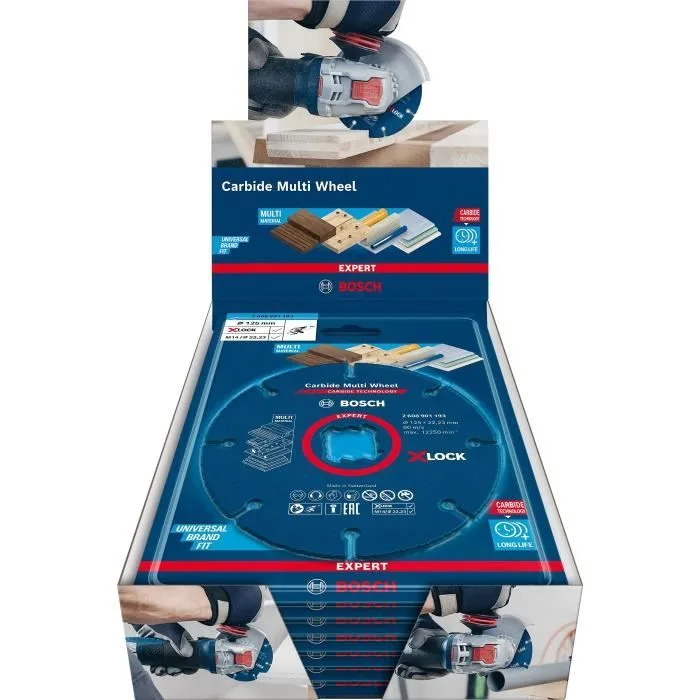 Disco carbide lock expert multi corte ø 125 mm bosch profesional