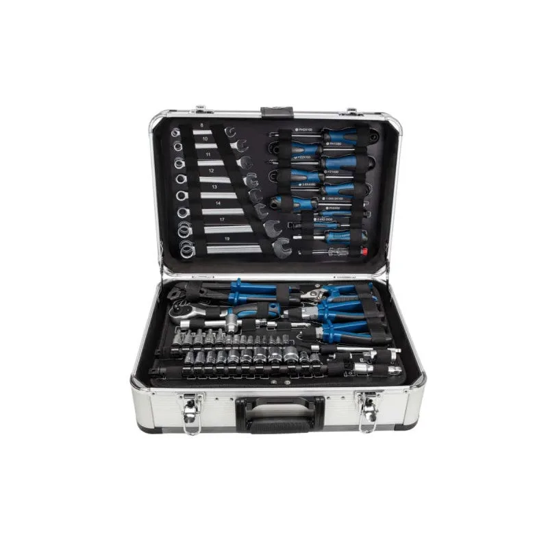 Maletín de herramientas scheppach 101 herramientas en cromo vanadio - tb150