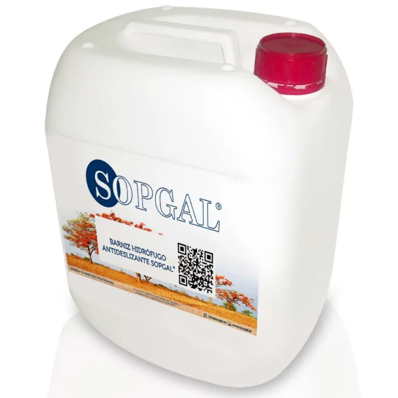 Hidrófugo antideslizante para suelos (25l) - impermeabilizante incoloro brillo, proporciona gran adherencia donde se aplica evitando caídas