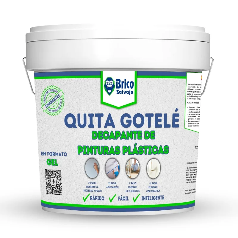 Bricosalvaje quitagotelé | 14l | elimina manchas y restos de pintura de manera eficaz y rápida