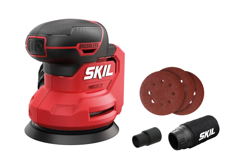 Lijadora excéntrica a batería brushless 20v skil - 3746ca - solo máquina