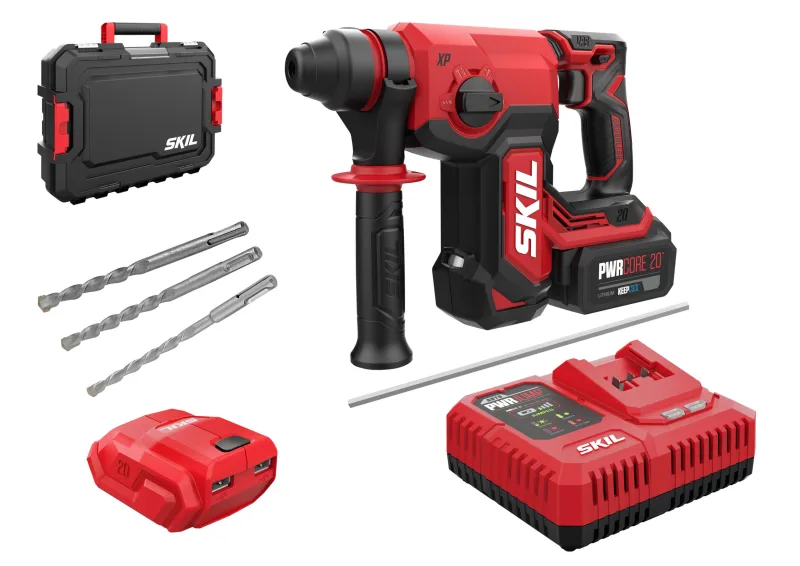 Martillo a batería brushless xp skil - 3851ga + 1 batería 4.0 ah + cargador + maletín