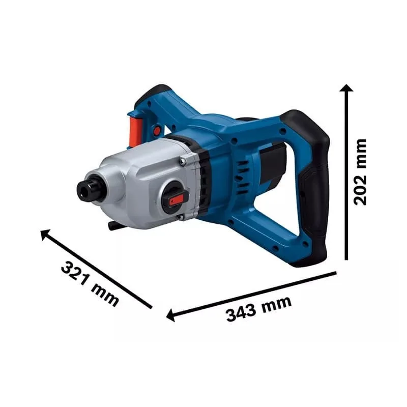 Bosch professional grw 140 mixing unit (power 1400 w, 2 gears, with electronic soft start)