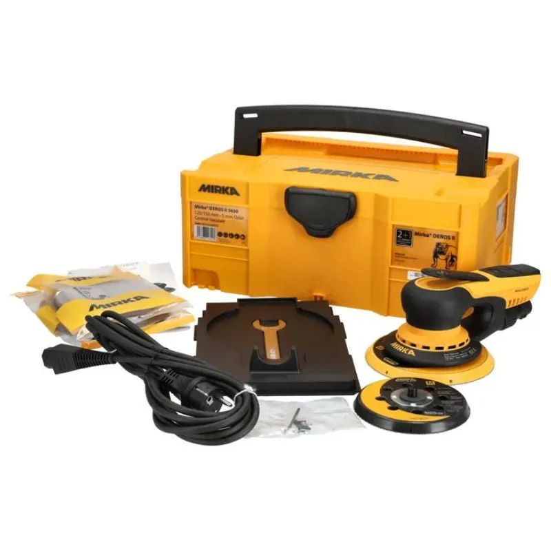 Lijadora orbital mirka deros ii 5650 - ø 125/150 mm - mirka - con estuche - mid5650404ca
