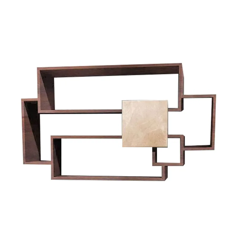 Sorrento - estantería de pared en madera melamina 132x30xh75 cm, color marrón