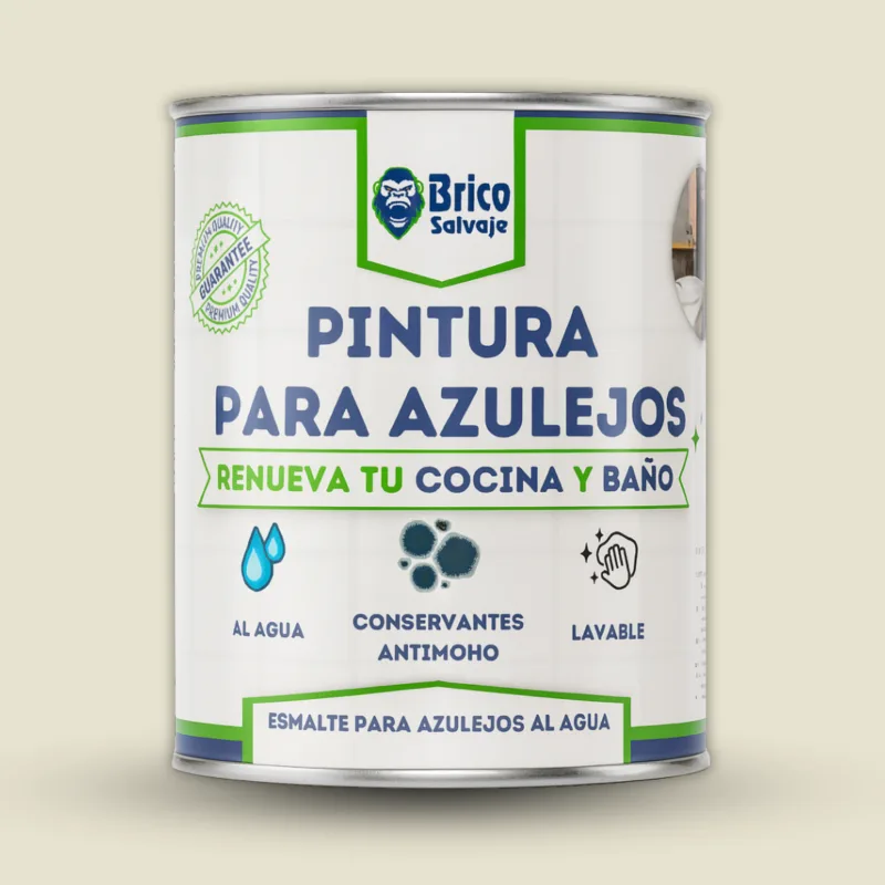 Bricosalvaje pintura para azulejos | nácar | 4l | acabado mate | elegancia sutil