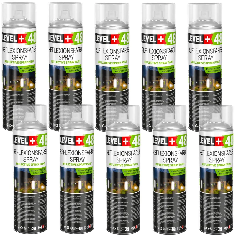Pintura en aerosol reflectante pintura en aerosol reflectante 500ml l+48 - 10uds.