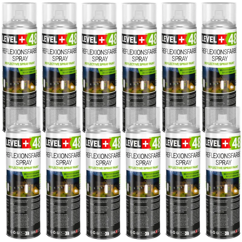 Pintura en aerosol reflectante pintura en aerosol reflectante 500ml l+48 - 12uds.