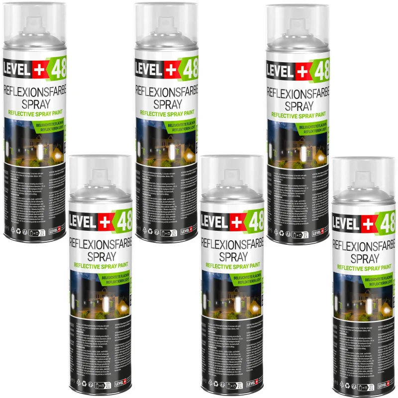 Pintura en aerosol reflectante pintura en aerosol reflectante 500ml l+48 - 6uds.