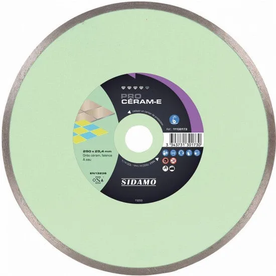 Disco diamantado sidamo pro ceram-e - ø 250 x 25,4 x 8 mm - 11130173