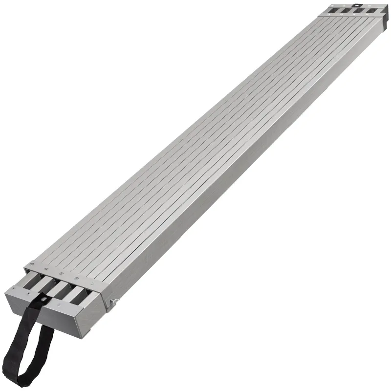 Paneles de andamio telescópicos de aluminio,vevor banco de trabajo de 2,74-4,57 m y 317,5 mm de ancho,mesa extensible con plataforma antideslizante