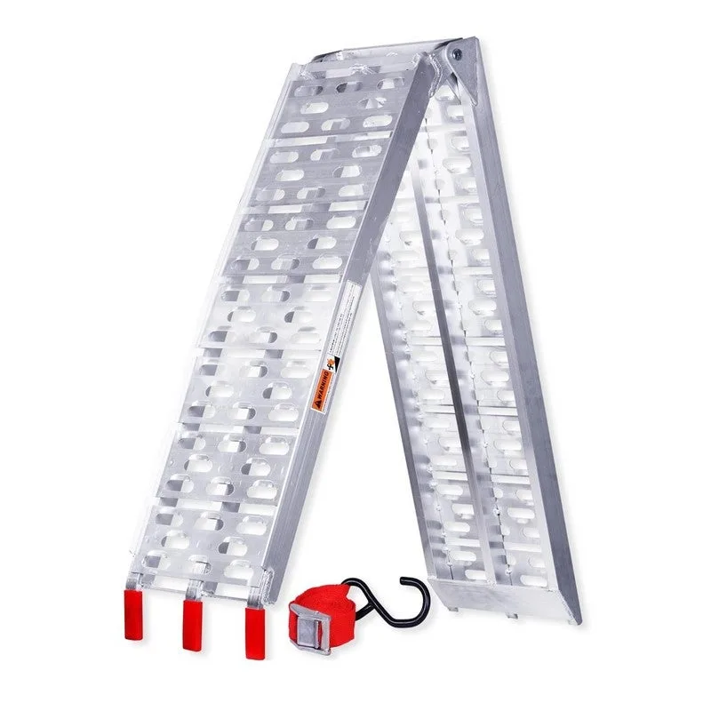 Rampa de carga de aluminio rampa de acceso plegable y antideslizante para motocicletas de hasta 340kg