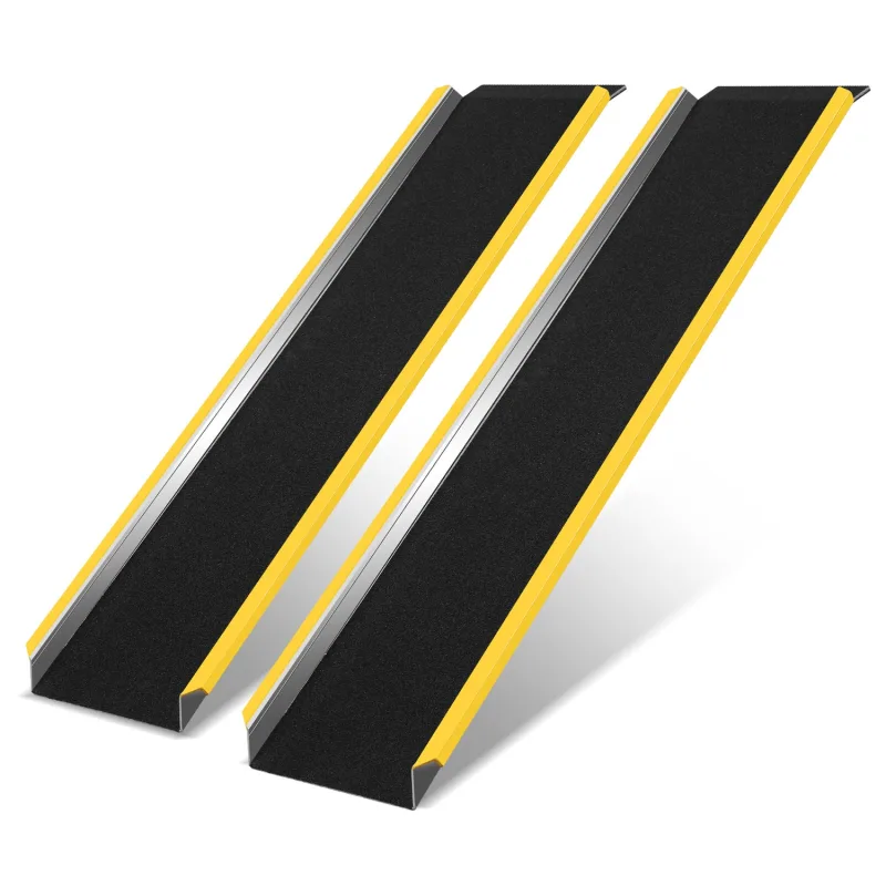 2x rampa de carga rampa de acceso rampa para silla de ruedas rampa para coche para moto atv 300kg por pieza