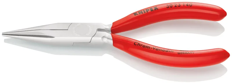 Knipex 30 23 140 pince à becs longs gainées en plastique chromée 140