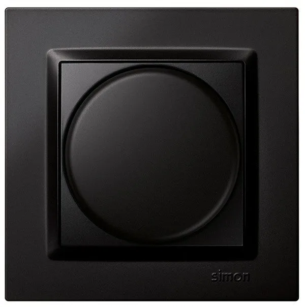 Regulador led negro simon 10