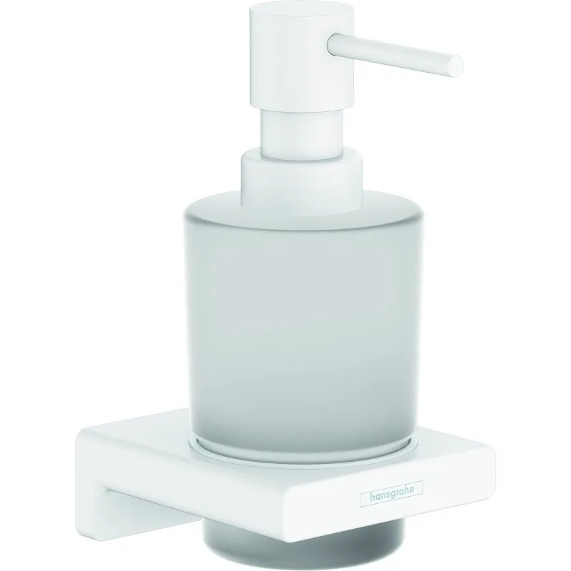 Dispensador de jabón líquido blanco mate addstoris de hansgrohe