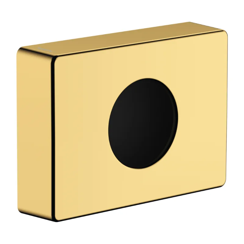 Hansgrohe dispensador hansgrohe para bolsas sanitarias con aspecto dorado pulido