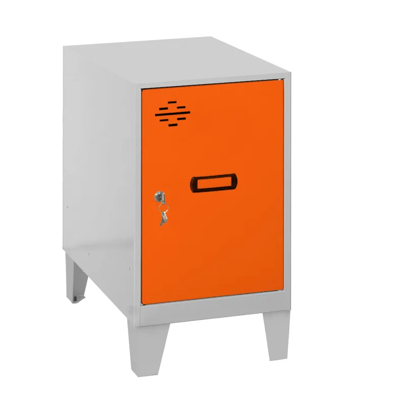 Casillero metálico simonlocker (57,5x30x50cm) gris y naranja