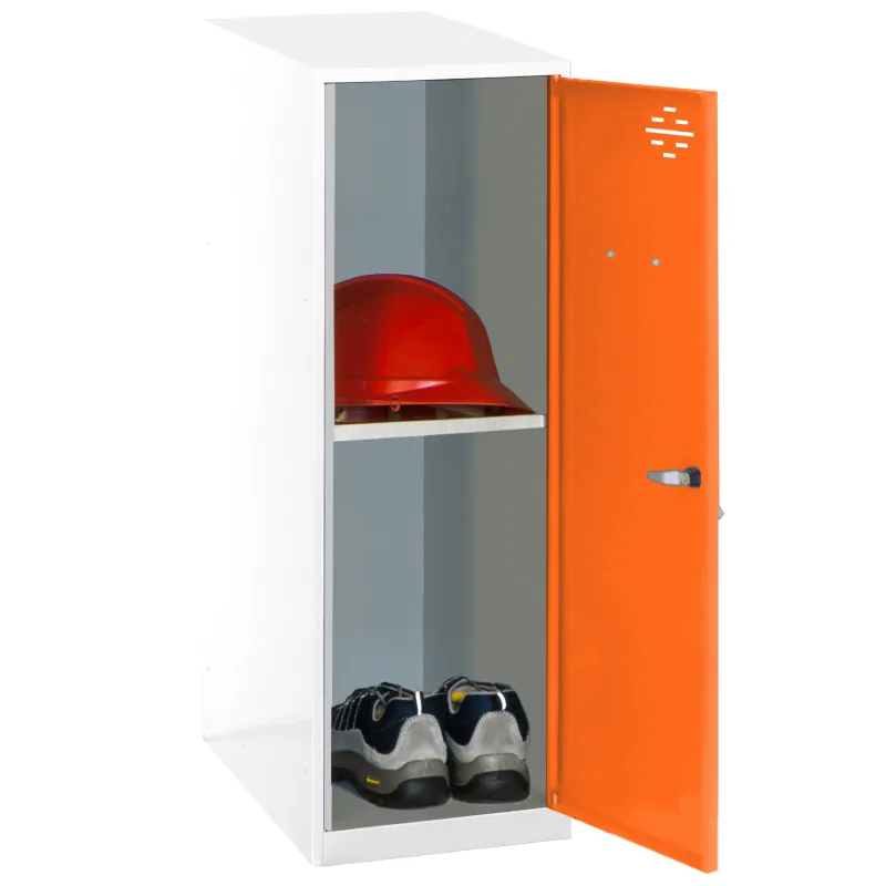 Casillero metálico simonlocker (91,5x40x50cm) blanco y naranja