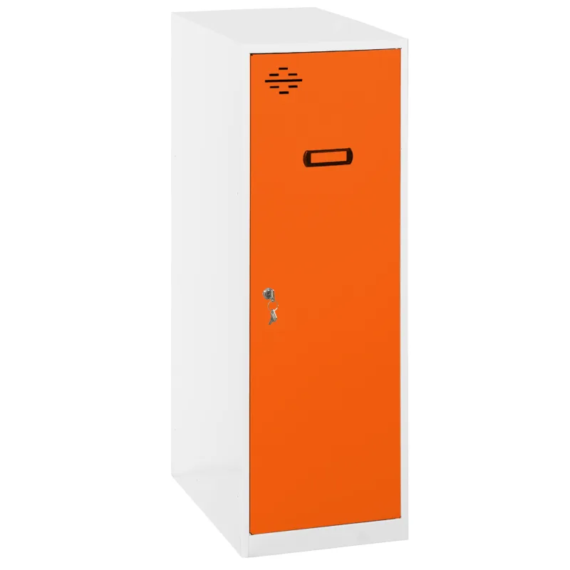 Casillero metálico simonlocker (91,5x30x50cm) blanco y naranja