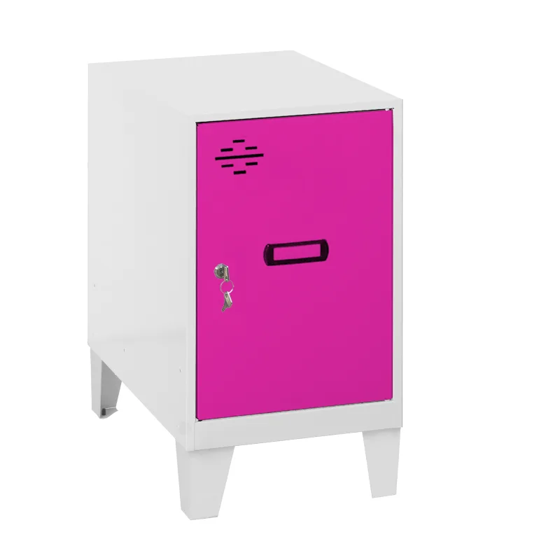 Casillero metálico simonlocker (57,5x30x50cm) blanco y rosa