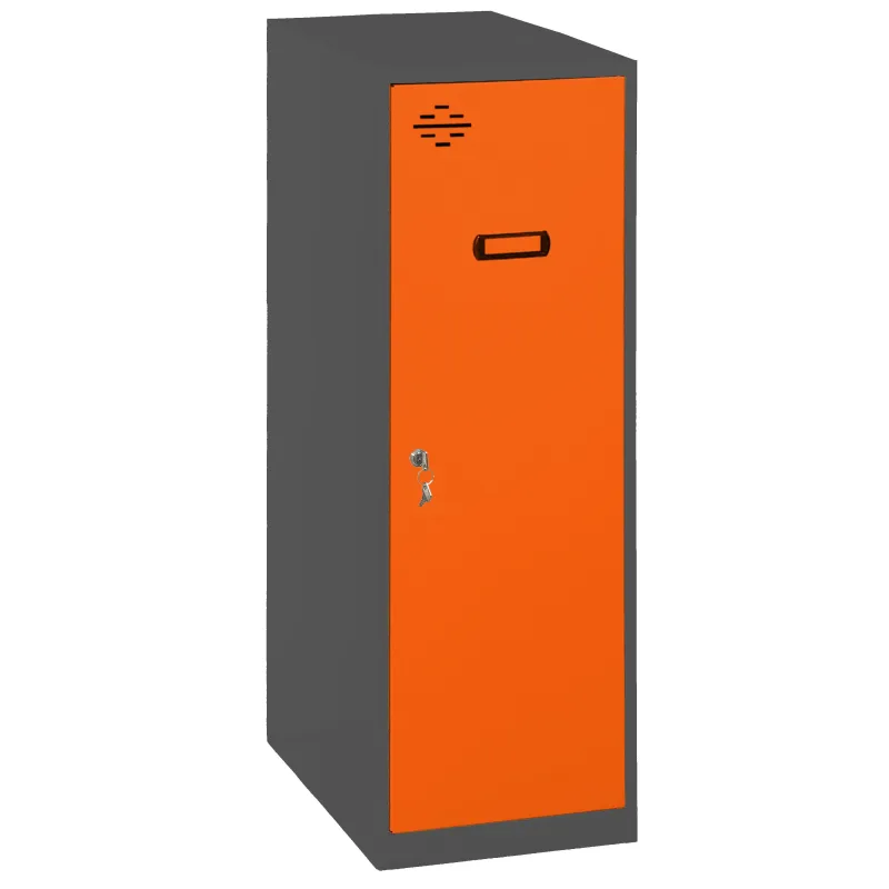 Casillero metálico simonlocker (91,5x30x50cm) antracita y naranja