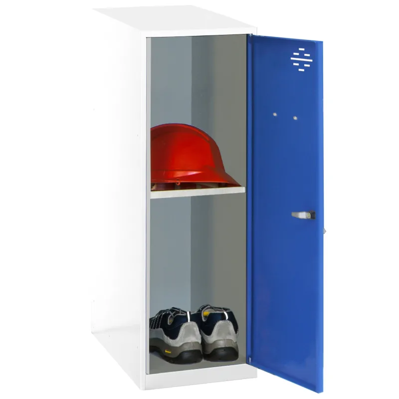 Casillero metálico simonlocker (91,5x30x50cm) blanco y azul