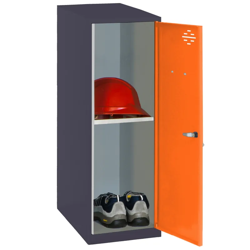 Casillero metálico simonlocker (91,5x40x50cm) antracita y naranja