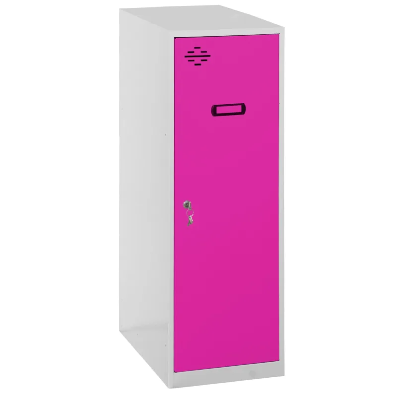 Casillero metálico simonlocker (91,5x40x50cm) gris y rosa