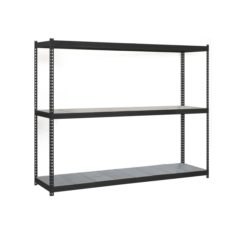 Estantería metálica sin tornillos simonrack de 3 estantes (200x180x90cm) antracita y galvanizado