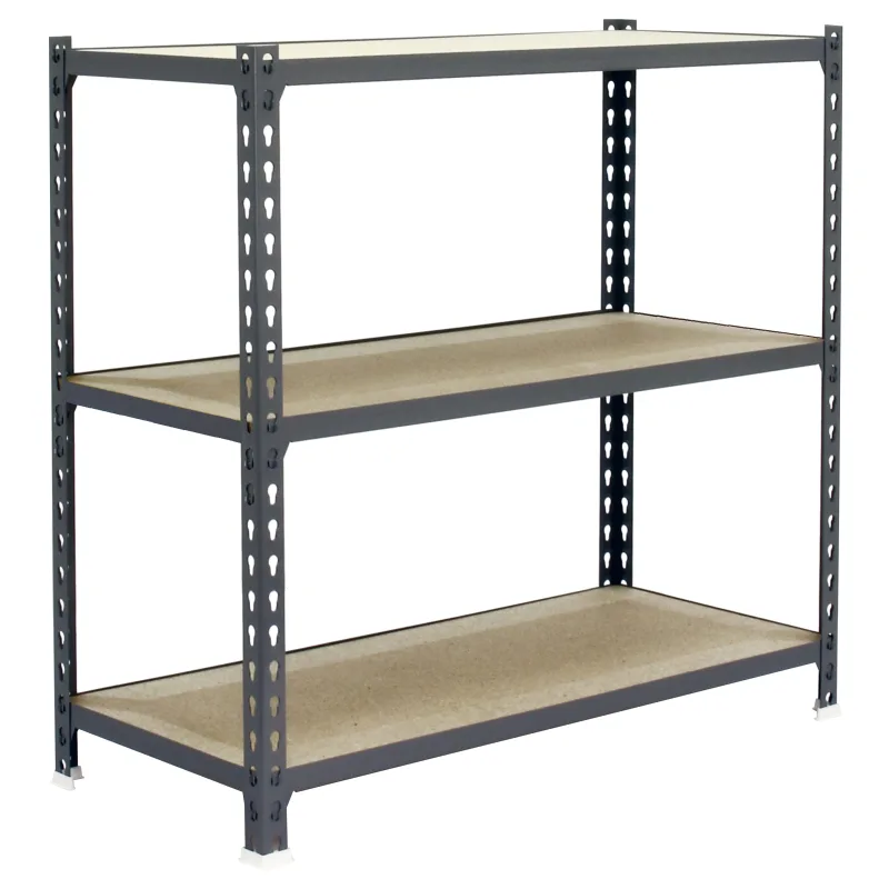 Estantería en kit de 100x110x40cm de carga máx. 200 kg por balda color gris/madera