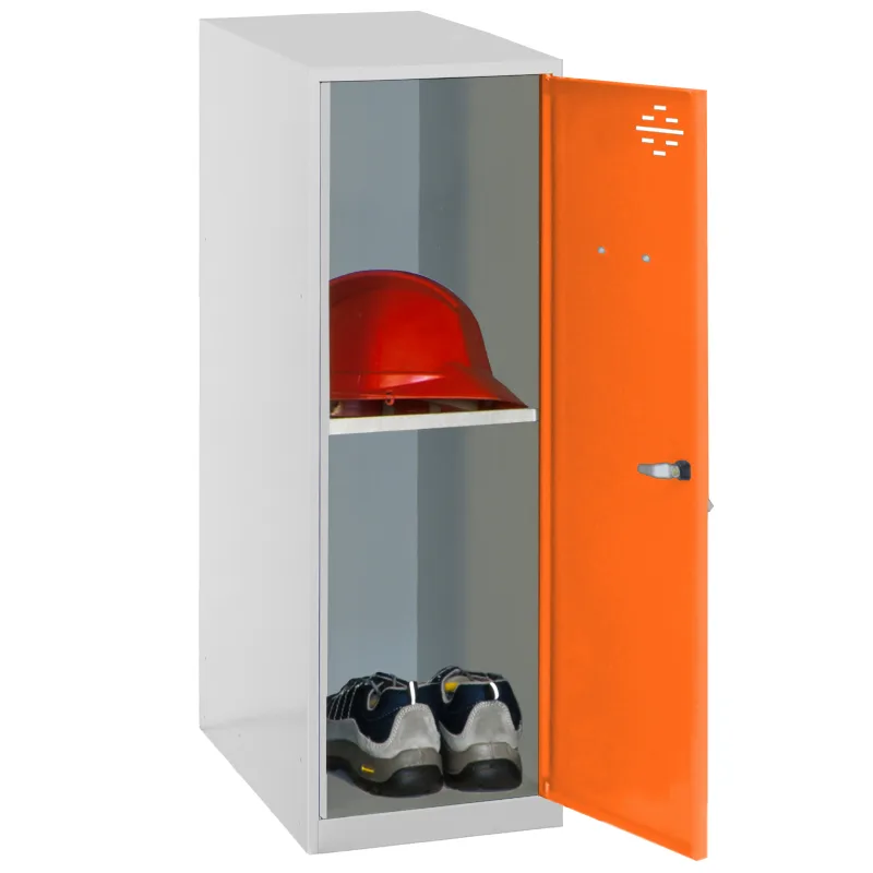 Casillero metálico simonlocker (91,5x30x50cm) gris y naranja