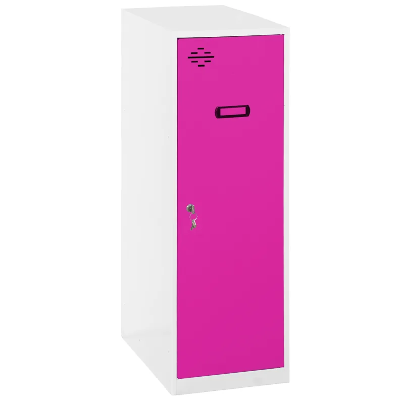 Casillero metálico simonlocker (91,5x40x50cm) blanco y rosa