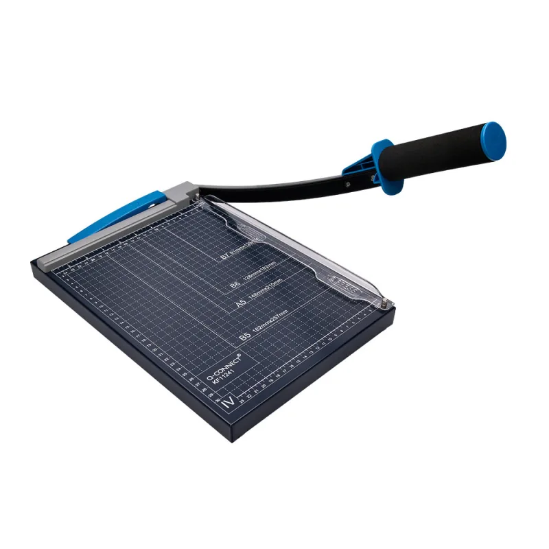 Cisaille q-connect métal format a4 capacité coupe 10f pression manuelle 60x300x350mm