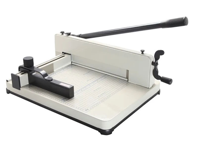 Guillotina q-connect kf16916 manual profesional largo del corte 330 mm capacidad 400 hojas