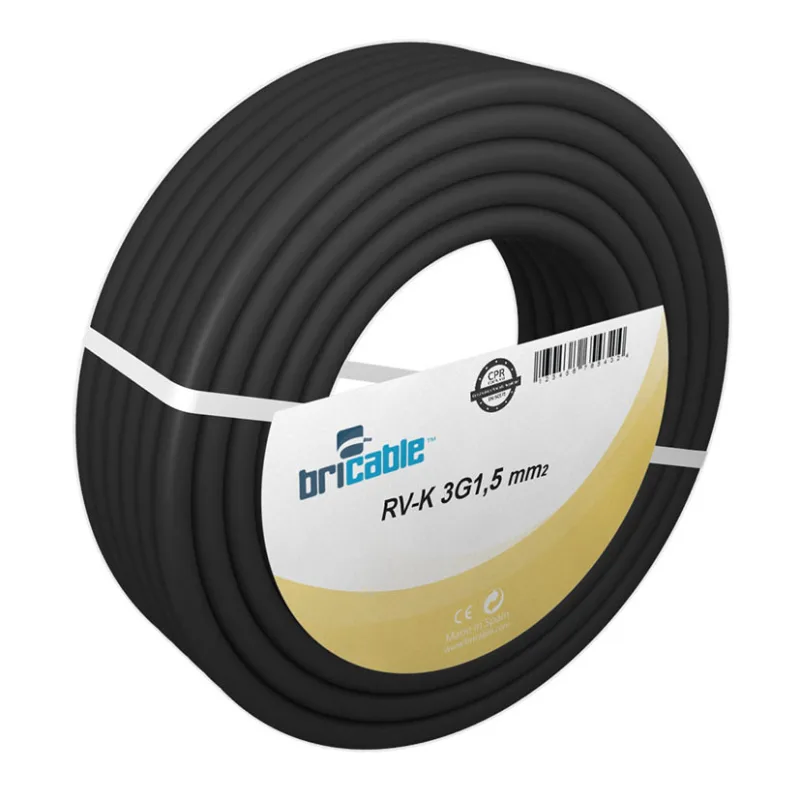 Manguera de 1kw rvk 3g1,5 marca bricable