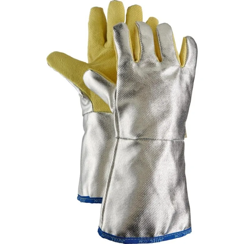 Jutec gant de protection thermique gant à 5 doigts 10 jaune/argent