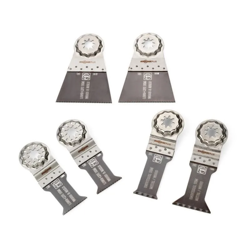 Fein best of e-cut jeu de lames de scie pour bois et métal starlock plus - 6 pièces. ( 35222967030 ) acier hcs