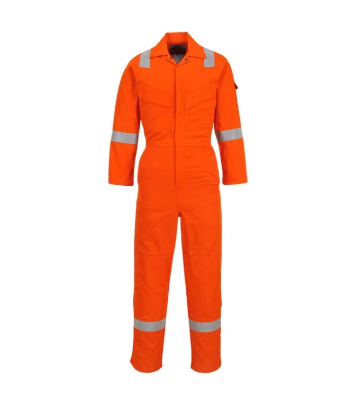 Mono ligero ignífugo y antiestático en tejido bizflame plus 280g regular portwest fr28