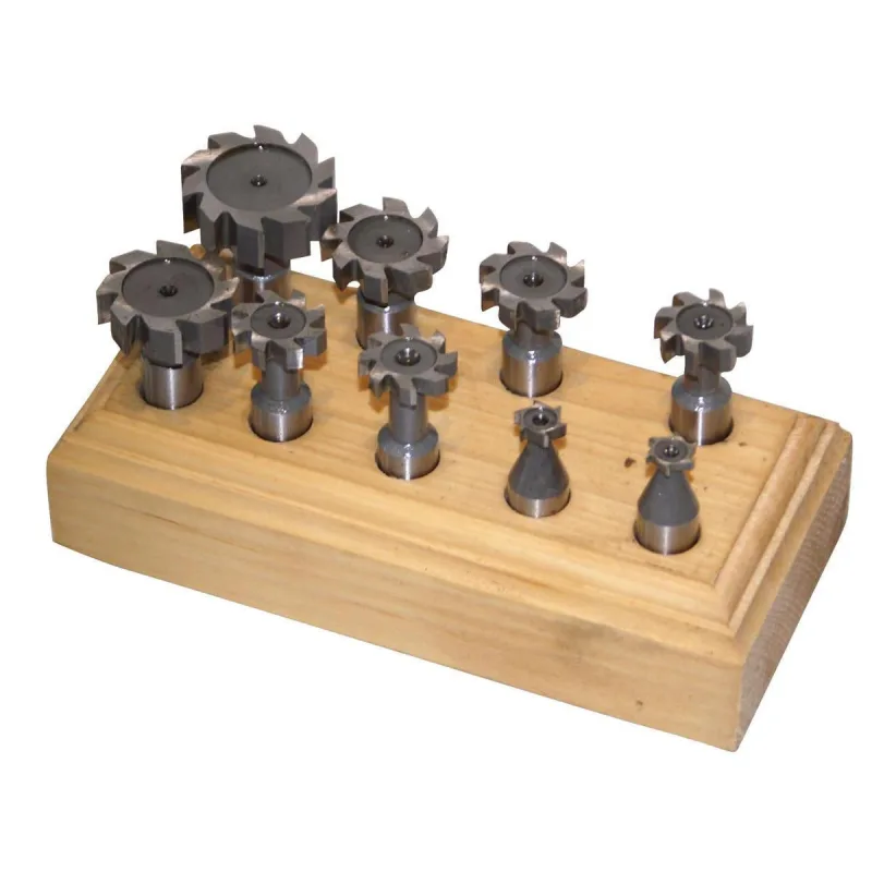 Juego de 9 avellanadores hss para ranuras en t