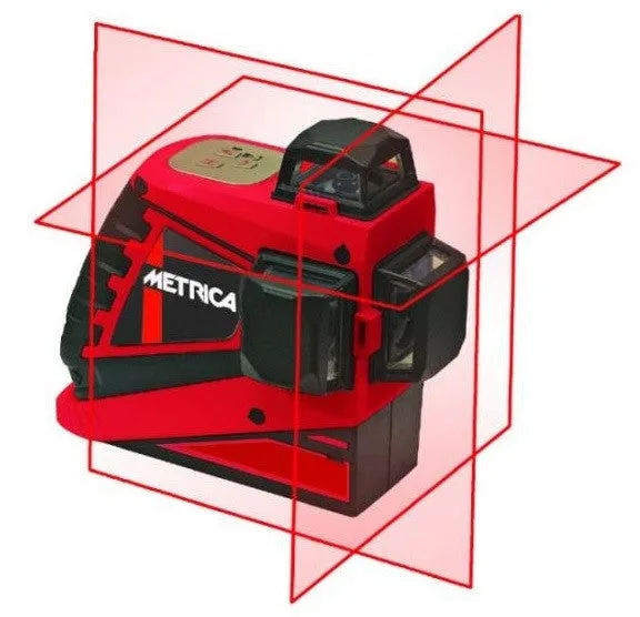 Láser metrica 3d rojo high power pro - 61400m - metrica