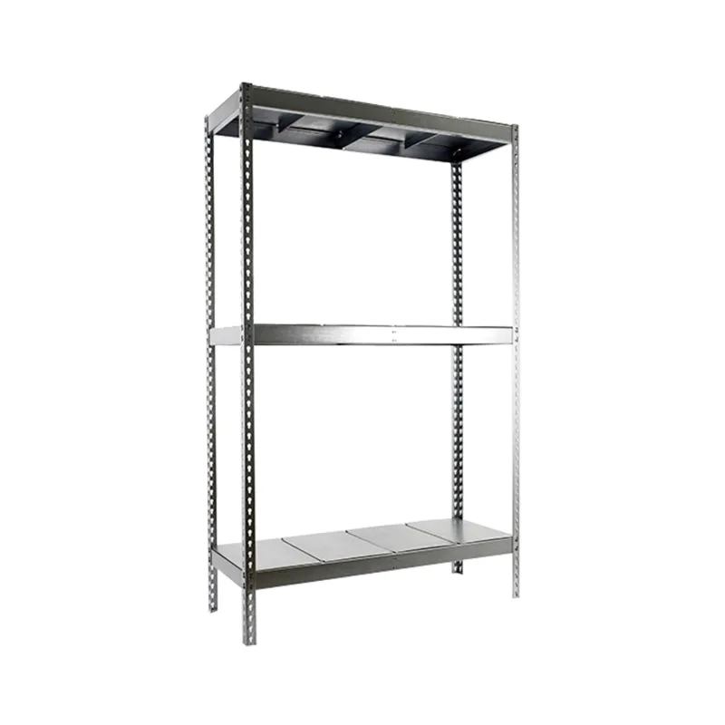 Estantería metálica sin tornillos simonrack de 3 estantes (150x120x60cm) galvanizado