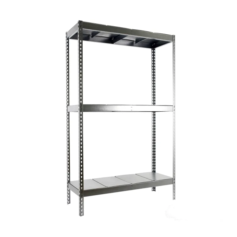 Estantería metálica sin tornillos simonrack de 3 estantes (200x180x90cm) galvanizado
