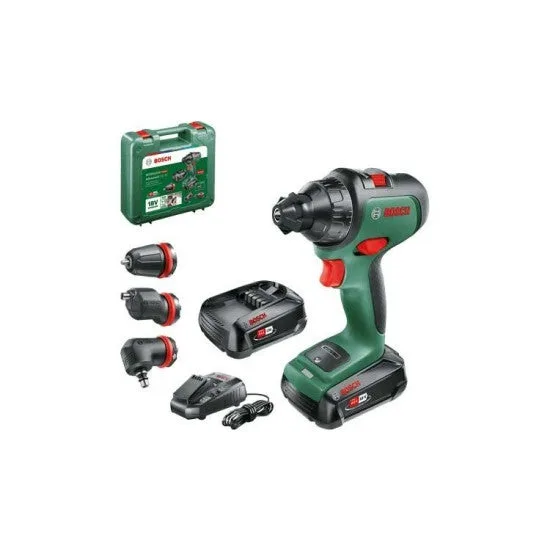 Perceuse-visseuse bosch advanceddrill 18 + 3 mandrins +2 batterie 2,5 ah + chargeur - 06039b5008
