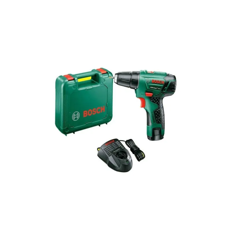 Atornillador a batería 10,8 v batería de litio 1,5ah 2 velocidades maletín bosch psr easy li-2