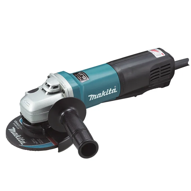 Makita 9565pcv - mini-amoladora 125 mm 1400w 2800-11500 rpm sjs makpower sin bloqueo
