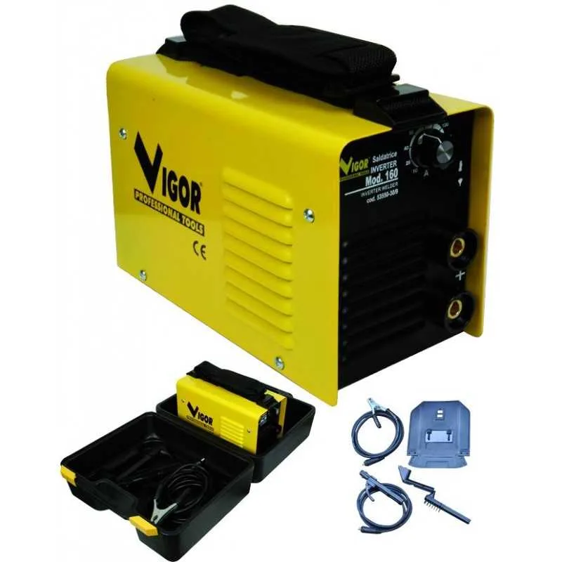 Estuche kit soldadoras vigor inverter 160 con accesorios