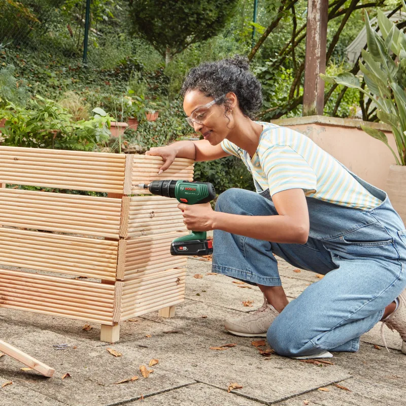 Taladro percutor a batería bosch 18v - 1 batería 2,0ah - easyimpact 18v 40