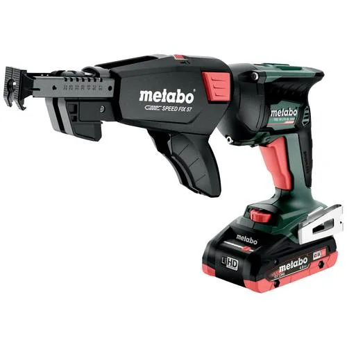 Visseuse sans fil tbs 18 ltx bl 5000 pour plaque de plâtre - 18 v - 2 x batteries 4.0 ah + 1 chargeur + métabox 145 l - metabo - 620063540